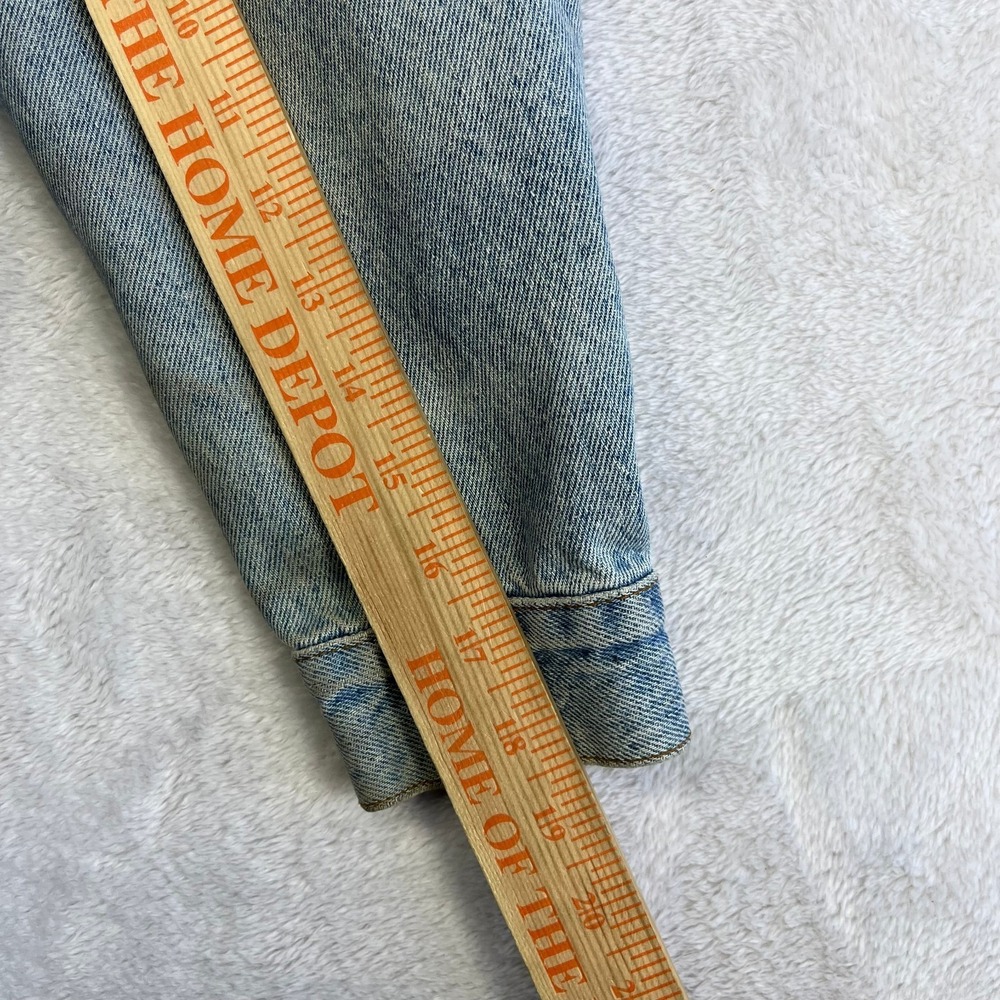 Vintage‎ Arizona Jean Co. Trucker Jacket Men's Blue Denim Pockets Button Front - Picture 5 of 12